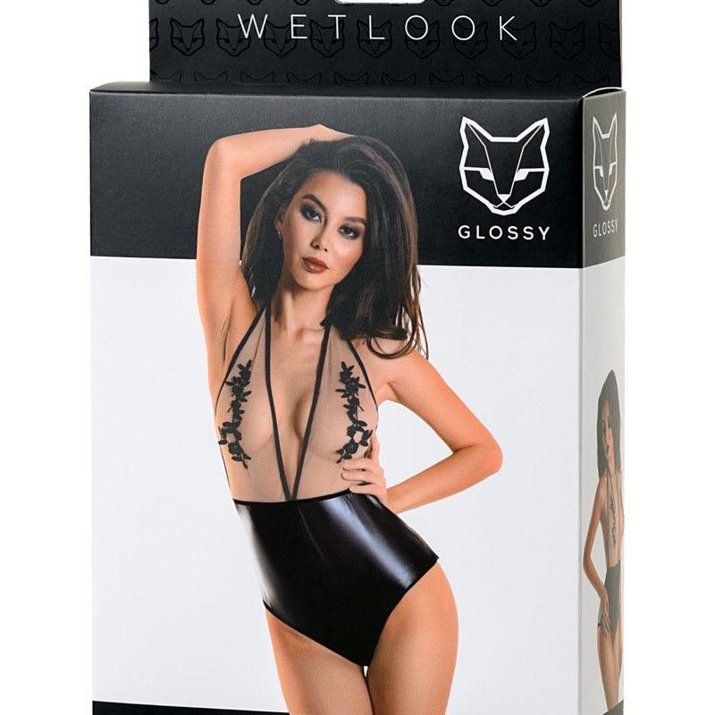 Glossy Wetlook Bodysuit Kiara - Take A Peek