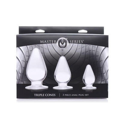 Triple Cones 3 Pc Anal Plug Set Clear - Take A Peek