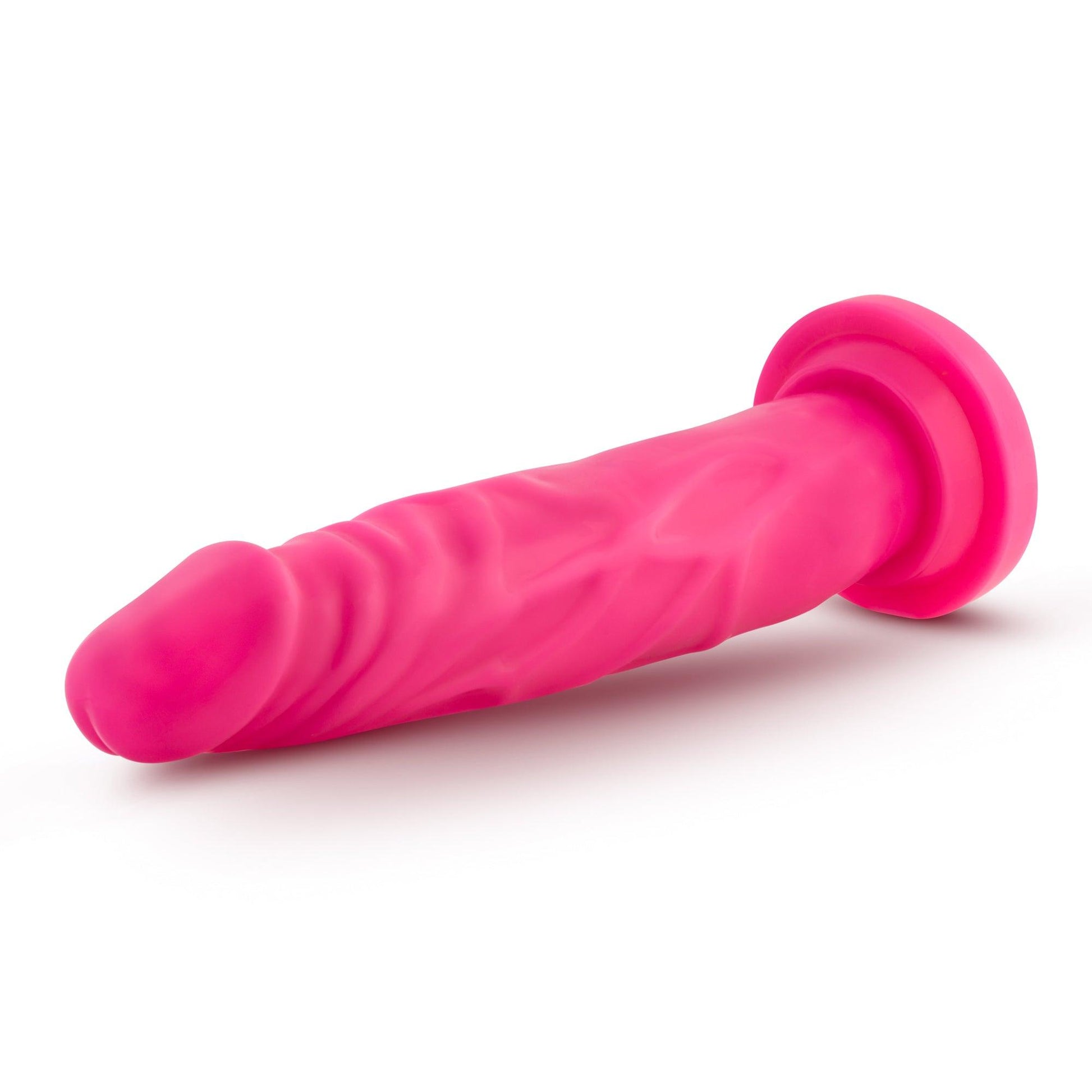 Neo Dual Density Cock Neon 7.5in Pink - Take A Peek