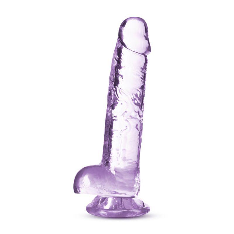 Naturally Yours 7" Crystaline Dildo Amethyst - Take A Peek