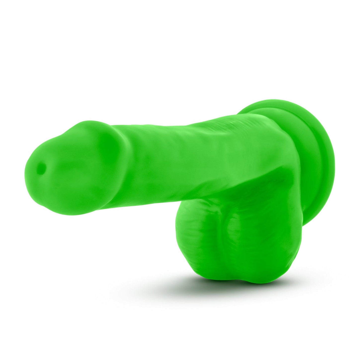 Neo Dual Density Cock With Balls 6 Inch Neon Green - Take A Peek