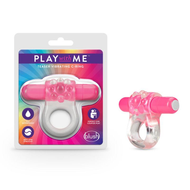 Play with Me Teaser Vibrating Cock Ring Pink - Take A Peek