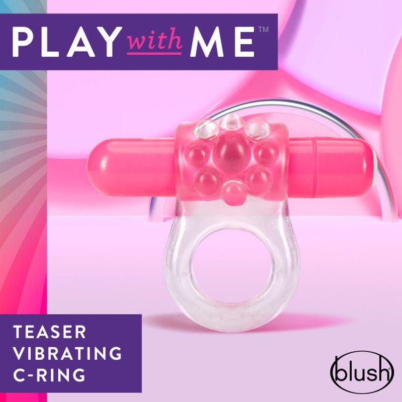 Play with Me Teaser Vibrating Cock Ring Pink - Take A Peek