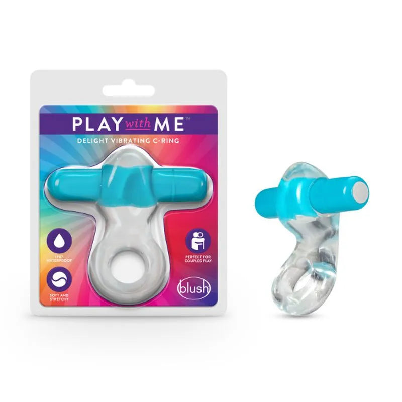 Play with Me Vibrating Cock Ring Blue - Take A Peek