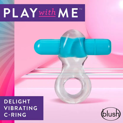 Play with Me Vibrating Cock Ring Blue - Take A Peek