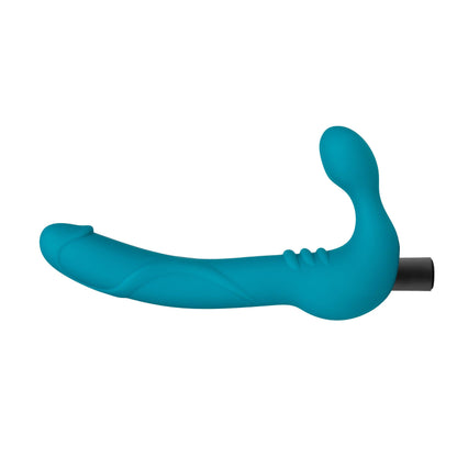 Temptasia Luna Strapless Silicone Dildo Teal - Take A Peek