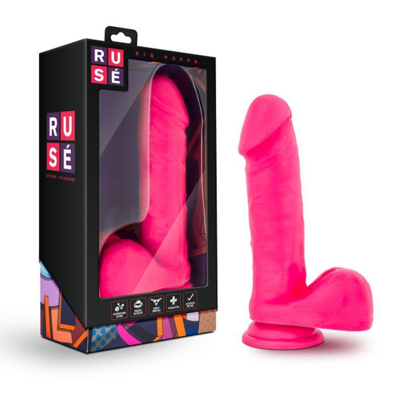 Ruse Big Poppa Hot Pink Dildo - Take A Peek