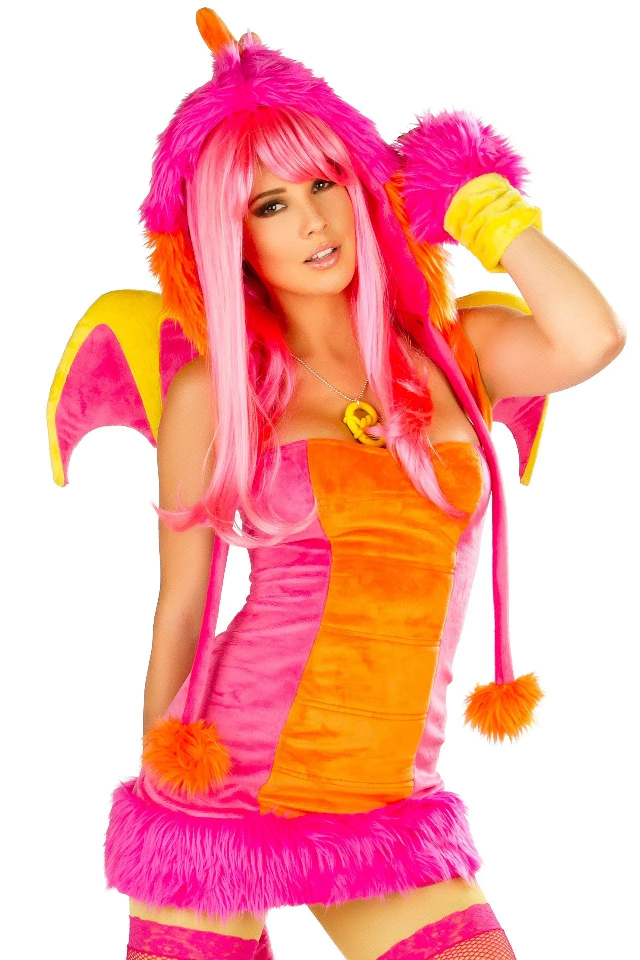 CS150 - Pink Drag Costume *Dress with Tail* - Take A Peek