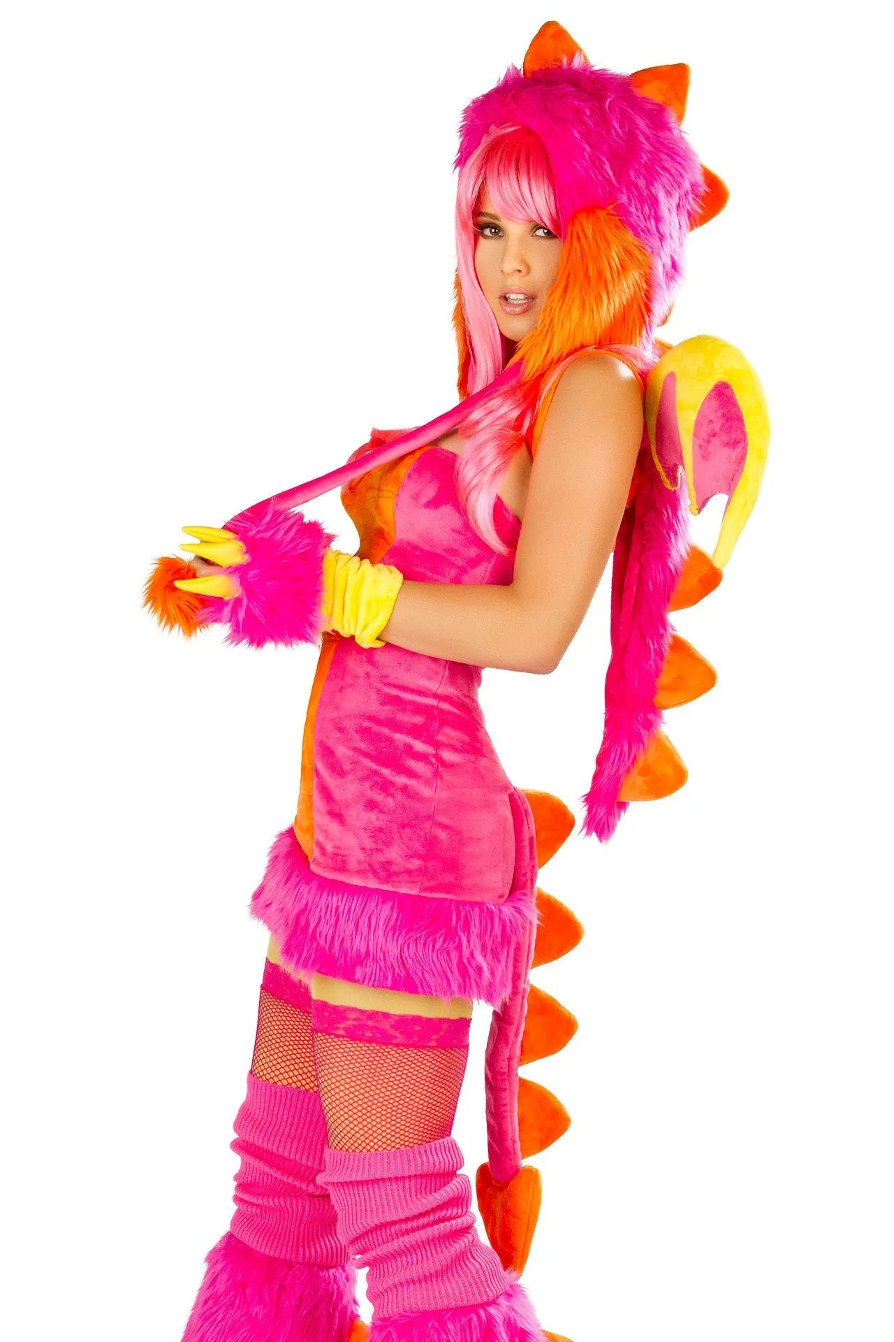 CS150 - Pink Drag Costume *Dress with Tail* - Take A Peek