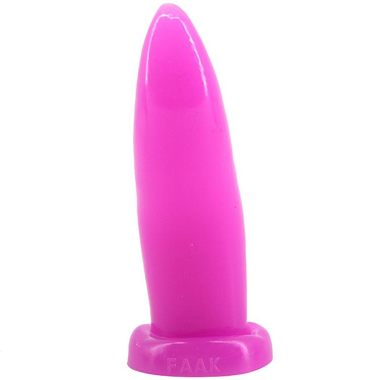 Tongue Shape Anal Plug Purple - Take A Peek