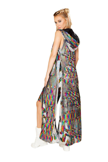 FF155 - Unisex Sequin Duster - Take A Peek