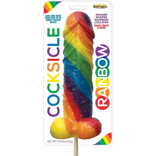 Rainbow Cocksicle Lollipop - Take A Peek