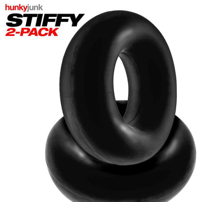 Hunky Junk Stiffy 2 Pc Bulge Cockrings Tar Ice - Take A Peek