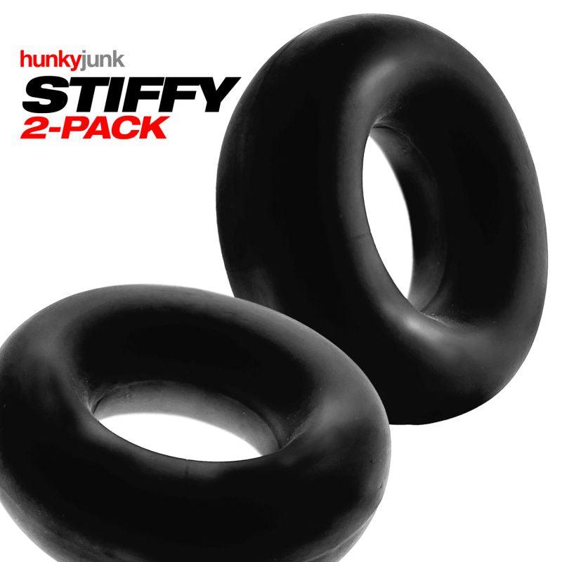 Hunky Junk Stiffy 2 Pc Bulge Cockrings Tar Ice - Take A Peek