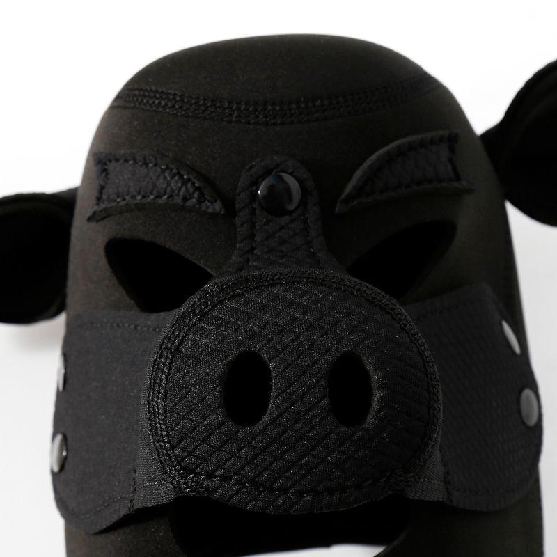 Neoprene Pig Mask Black - Take A Peek