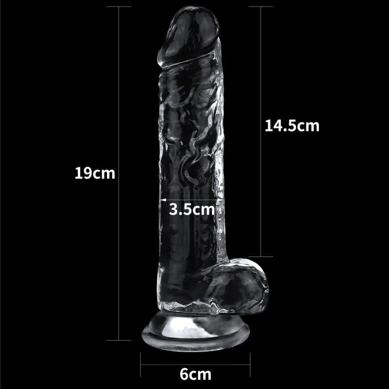 Clear Dildo 7.5in - Take A Peek