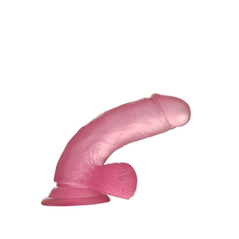 Jelly Studs 6in Crystal Dildo Small Pink - Take A Peek