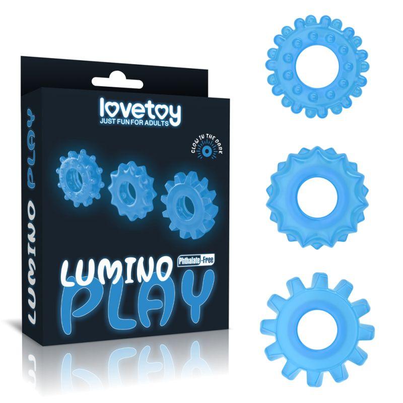 Lumino Play Penis Rings 3 Pc - Take A Peek