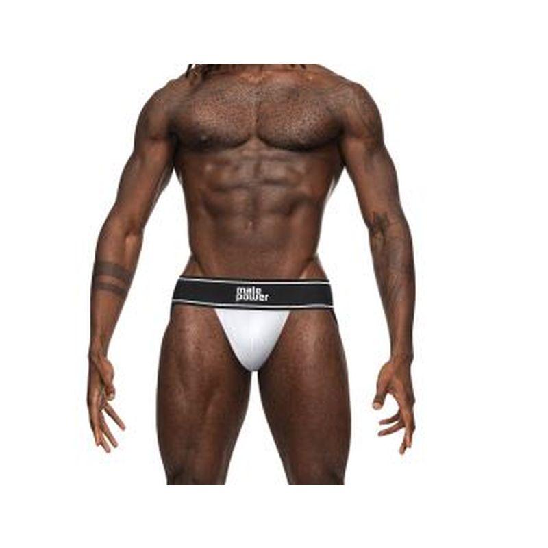 Male Power Modal Rib Jock White - Take A Peek