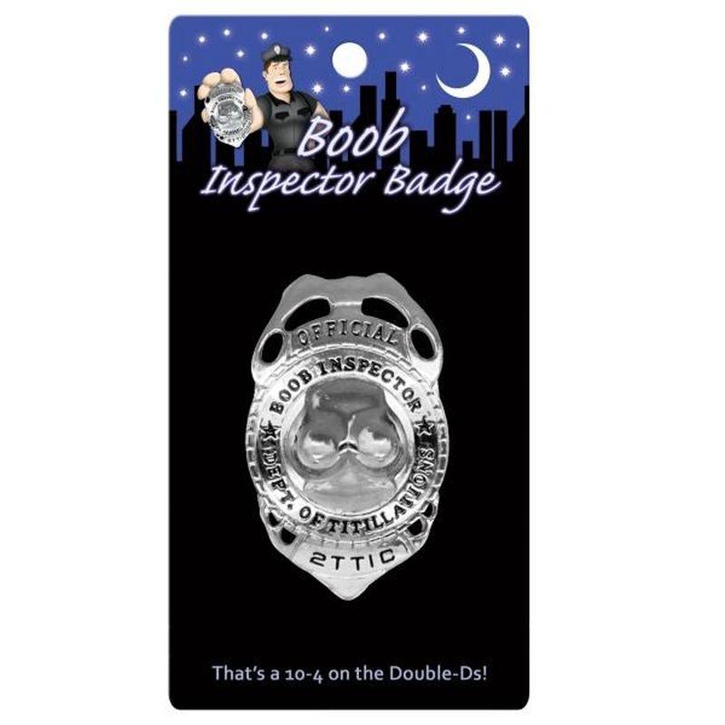 Boob Inspector Badge - Take A Peek