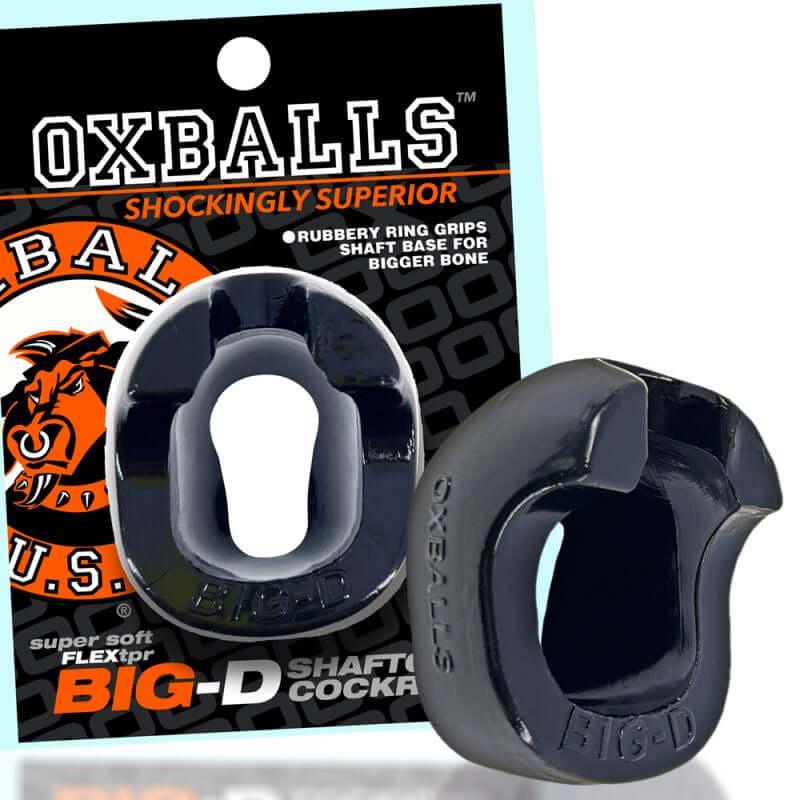 Big D Shaft Grip Cock Ring Black - Take A Peek