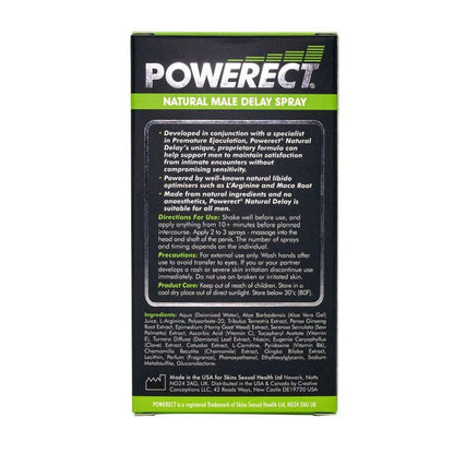 Powerect Natural Delay Spray 30ml - Take A Peek