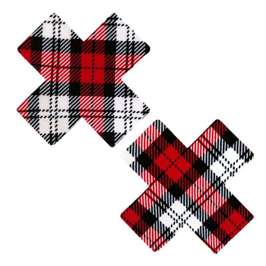 School Girl Plaid X Factor Pasties - Take A Peek