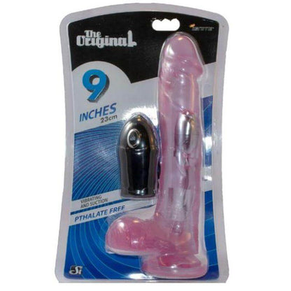 Cock w Balls & Suction 9in Purple - Take A Peek