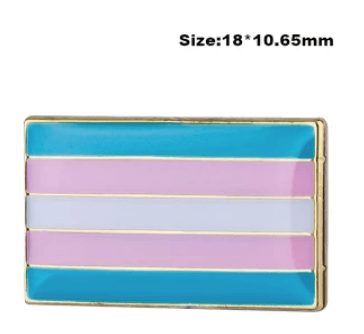 Transgender pride Enamel Pin - Take A Peek