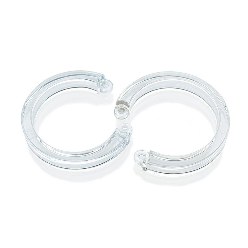 Cockcage U Ring 2 Pc L/XL Clear - Take A Peek