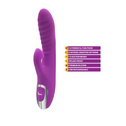 Viben Frenzy Suction Rabbit Vibe Berry - Take A Peek