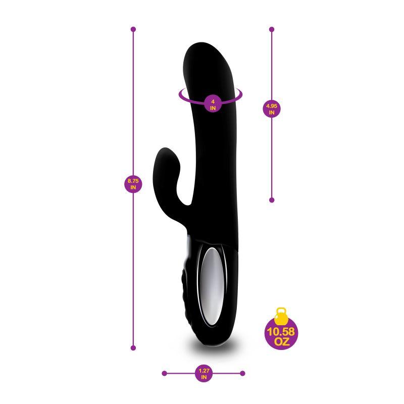 Viben Hypnotic Thrusting Rabbit Vibe w Swinging Clit Stim Black - Take A Peek