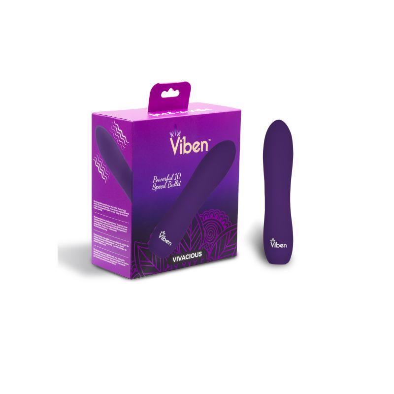 Viben Vivacious Rumble Motor Rechargeable Bullet Violet - Take A Peek