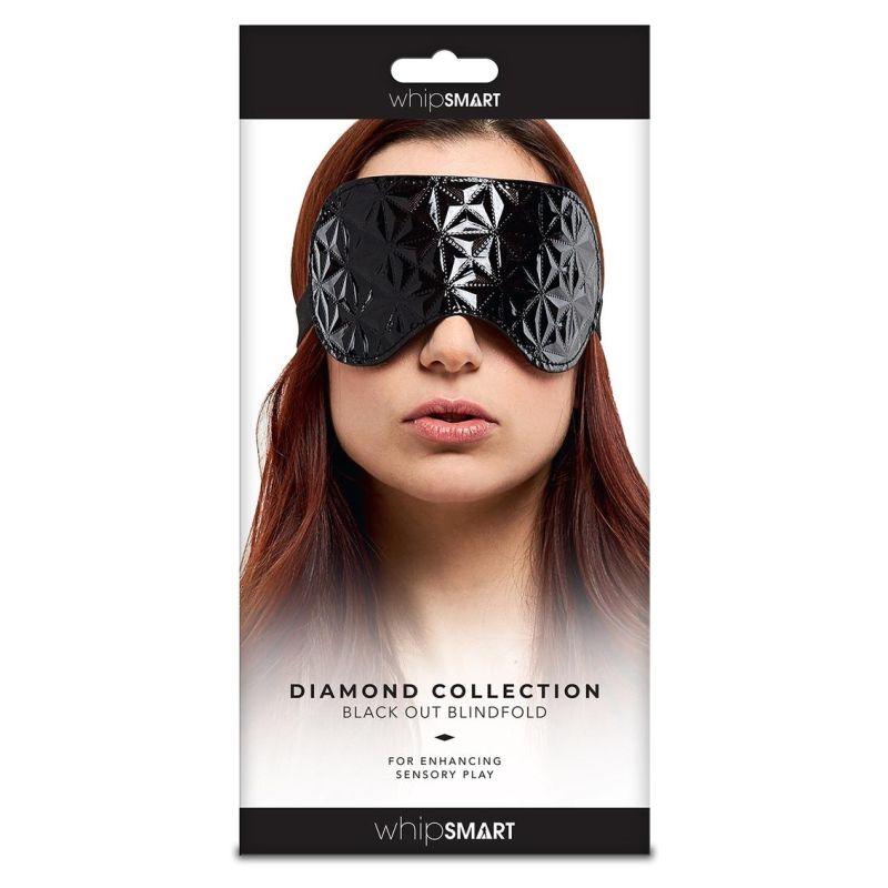 Whip Smart Diamond Blindfold Black - Take A Peek