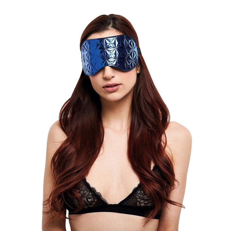 Whip Smart Diamond Blindfold Blue - Take A Peek