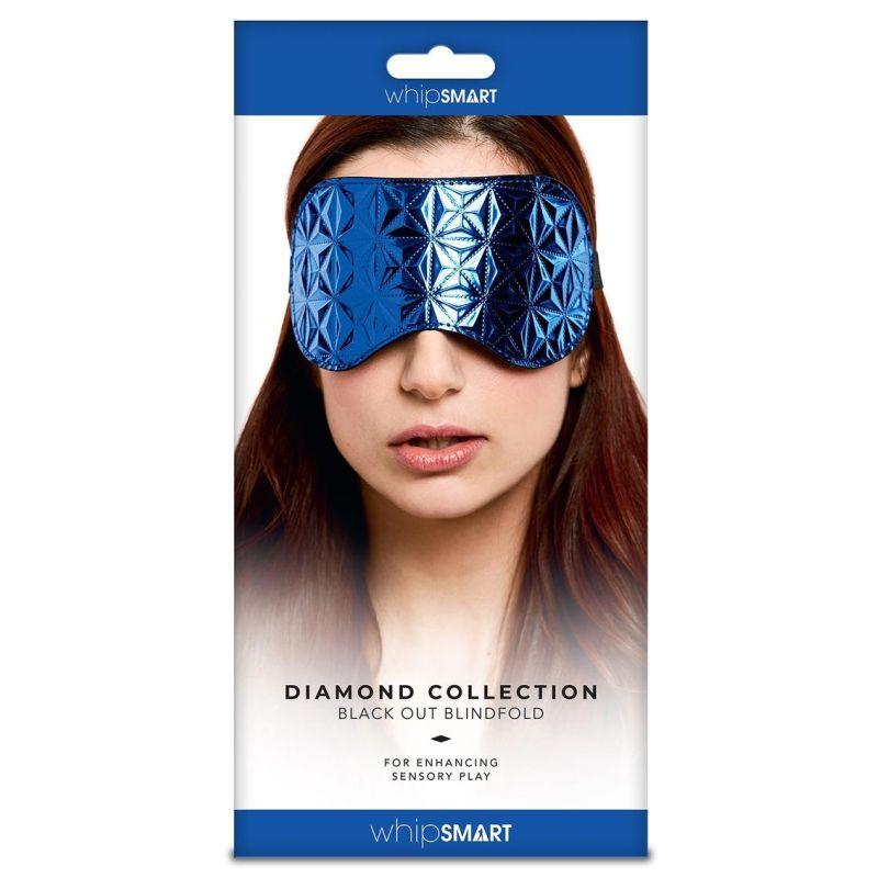 Whip Smart Diamond Blindfold Blue - Take A Peek