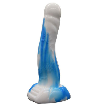 Sea Dog Dildo Blue/White - Take A Peek