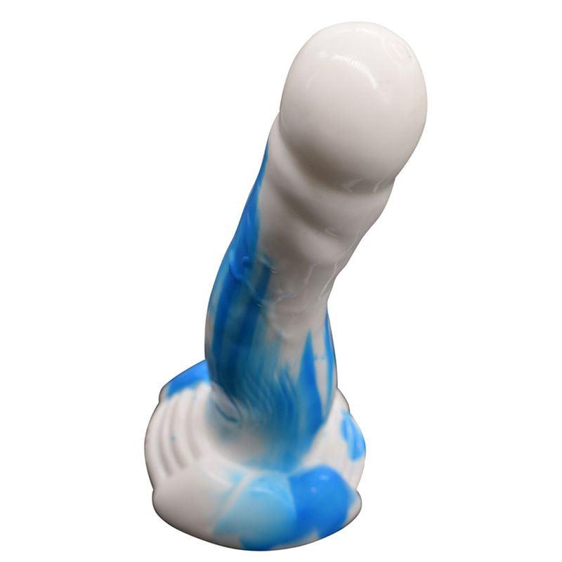 Sea Dog Dildo Blue/White - Take A Peek