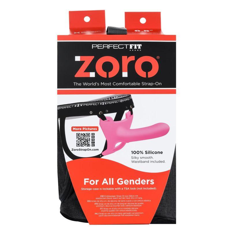 Zoro Strap-On 6.5in Pink - Take A Peek