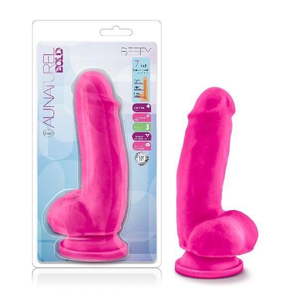 Au Natural Bold Beefy 7in Dildo Pink - Take A Peek