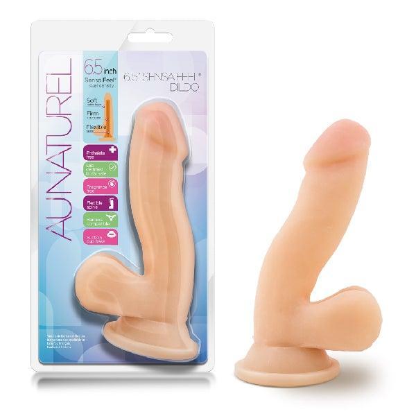 Au Naturel 6.5in Sensa Feel Dildo Beige - Take A Peek