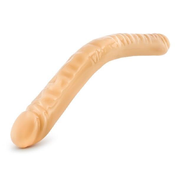 B Yours Double Dildo Beige 18in - Take A Peek