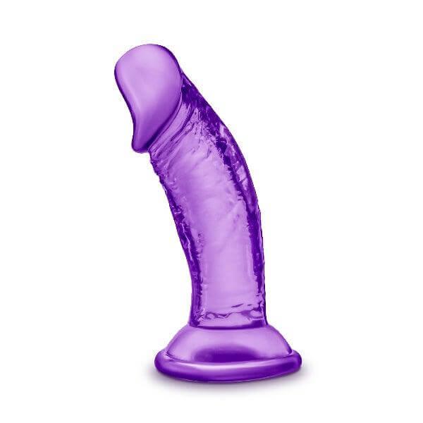 B Yours Sweet N Small Dildo with Suction Cup 4in Purple - Take A Peek