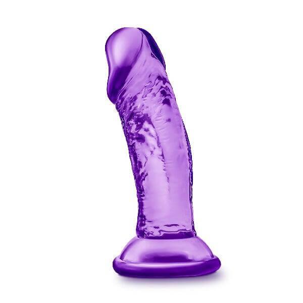 B Yours Sweet N Small Dildo with Suction Cup 4in Purple - Take A Peek