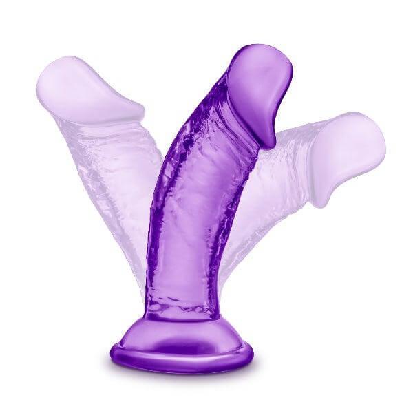 B Yours Sweet N Small Dildo with Suction Cup 4in Purple - Take A Peek