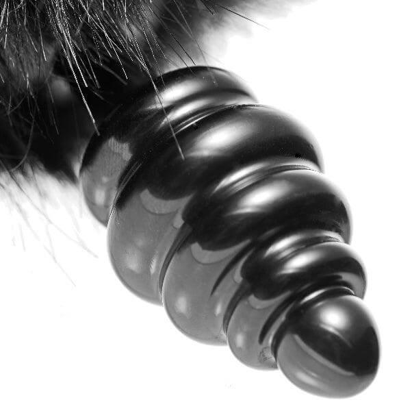 Black Bunny Tail Anal Plug - Take A Peek