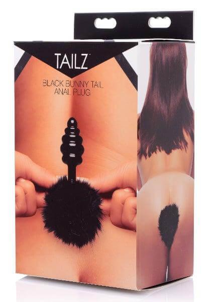 Black Bunny Tail Anal Plug - Take A Peek