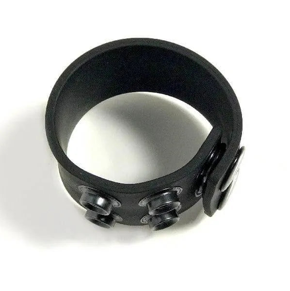 Boneyard 1.5inch Silicone Ball Strap - 3 Snap - Black - Take A Peek