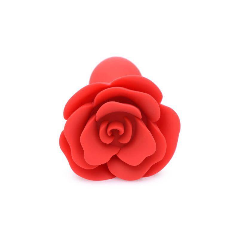 Booty Bloom Silicone Rose Plug Large Red - Take A Peek