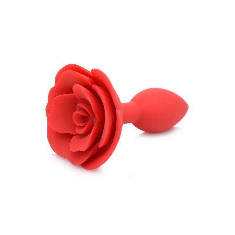 Booty Bloom Silicone Rose Plug Medium Red - Take A Peek